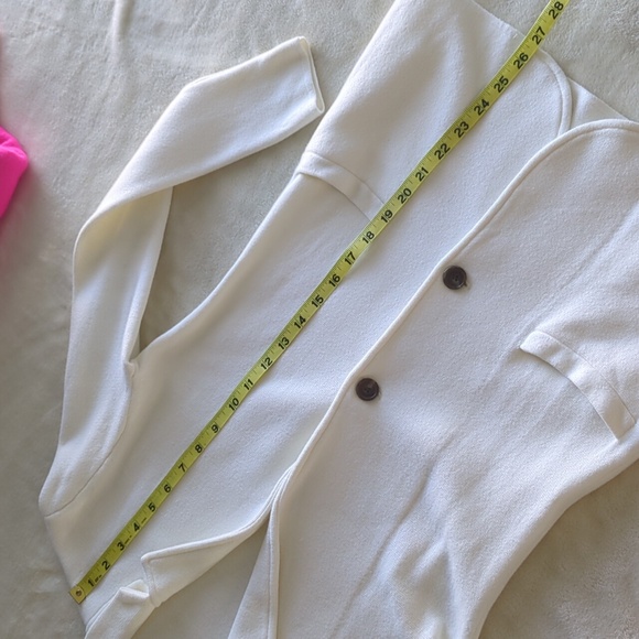 J. Crew Sweater Blazer Cream Ponte Knit Classic Stretch XS Professional - Picture 8 of 16